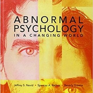 Test Bank for Abnormal Psychology in a Changing World 10th Edition Nevid