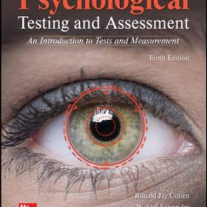 Test Bank for Psychological Testing and Assessment 10th Edition Cohen