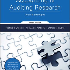 Solution Manual for Accounting and Auditing Research: Tools and Strategies 9th Edition Weirich