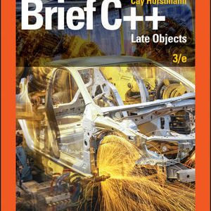 Solution Manual for Brief C++: Late Objects 3rd Edition Horstmann