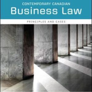 Contemporary Canadian Business Law 12th Edition Willes - Solution Manual