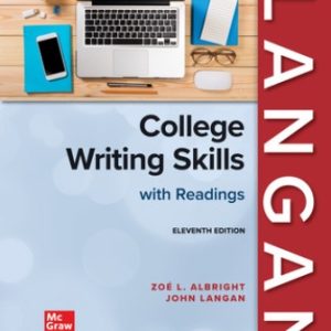 College Writing Skills with Readings 11th Edition Langan - Test Bank