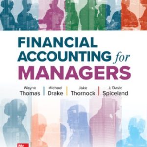 Financial Accounting for Managers 1st Edition Thomas - Solution Manual