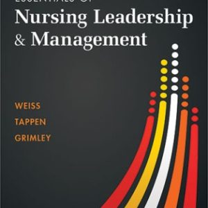 Essentials of Nursing Leadership and Management 8th Edition Weiss - Test Bank