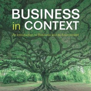 Business in Context 8th Edition Needle - Solution Manual