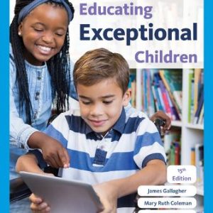 Educating Exceptional Children 15th Edition Kirk - Test Bank