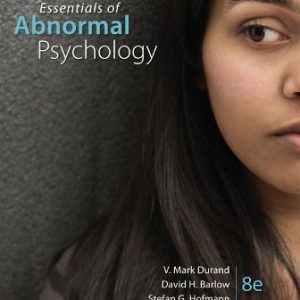 Essentials of Abnormal Psychology 8th Edition Durand - Test Bank