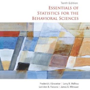 Essentials of Statistics for the Behavioral Sciences 10th Edition Gravetter - Test Bank